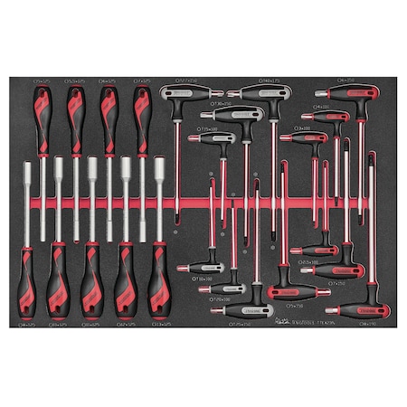 Teng Tools 23 Piece Nut Driver and T Handle Wrench Set in EVA -  TTEX2 TTEX23N